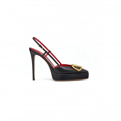 VALENTINO VLOGO SIGNATURE CALFSKIN SLINGBACK PLATFORM PUMP 120MM 4W2S0FT0DSH_0NO